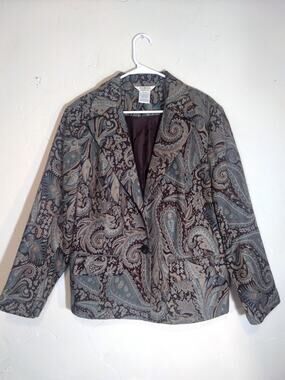 George Paisley Print Blazer Jacket